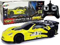 RC automobilis Lean Toys Corvette C6.R 9734, 18 cm, 1:24