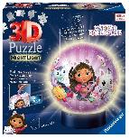 3D dėlionė Ravensburger Gabby's Dollhouse Night Light, 15.9 cm, įvairių spalvų, 72 vnt.