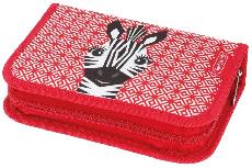 Penalas Herlitz Cute Animals Zebra, 20.5 cm x 14 cm, raudona