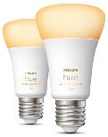 Lemputė Philips Hue Hue LED, A60, balta, E27, 8 W, 570 - 830 lm, 2 vnt.