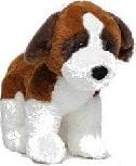 Pliušinis žaislas Molli Toys St. Bernard Dog, rudas/baltas, 30 cm