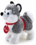 Pliušinis žaislas Trudi Husky, juodas, 18 cm