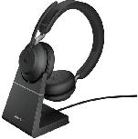 Belaidės ausinės Jabra Evolve2 65 Link380a UC Stereo, juoda