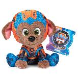 Pliušinis žaislas Paw Patrol Mighty Pups Movie Zuma, mėlynas/oranžinis, 15 cm