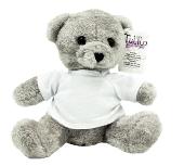 Pliušinis žaislas Tulilo Teddy Bear 9179, pilkas, 18.5 cm