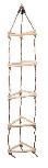 Laipiojimo kopėtėlės 4IQ Triangular Climbing Ladder, 35 cm x 35 cm x 190 cm, ruda