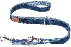 Reguliuojamas pavadėlis Amiplay Denim 124987, tamsiai mėlyna, 1-2m x 1.5cm