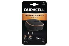 Buitinis įkroviklis Duracell DRACUSB18-EU, 1 x USB Type C, pilka, 18 W