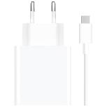 Telefono įkroviklis Xiaomi USB-C + Cable, USB-C, balta, 33 W