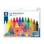 Kreidelės, vaškinės Staedtler Thick Jumbo Wax Crayons AP0010, 12 vnt.