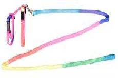 Pavadėlis Karlie Rabbit Harness With Leash Rainbow, 140 cm, įvairių spalvų