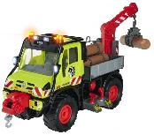 Žaislinė sunkioji technika Dickie Toys Mercedes Benz Unimog U530 203749032, juoda/raudona/žalia