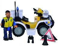 Žaislinė policijos mašina Simba Fireman Sam Police Quad 109251093, įvairių spalvų