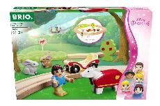 Žaislinis traukinys Brio Disney Princess Snow White Animal Set 32299, įvairių spalvų