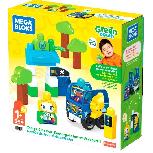 Kaladėlės Mega Bloks Green Town Charge & Go Bus HDX90