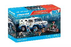 Konstruktorius Playmobil Action Heroes Police Money Transporter 71597, plastikas