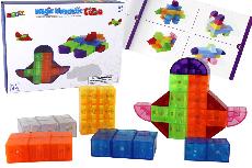 Magnetinių kaladėlių konstruktorius Lean Toys Magic Magnetic, plastikas/magnetas