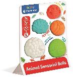 Sensorinis kamuoliukas Clementoni Baby: Animal Sensorial Ball, įvairių spalvų, 5 vnt.