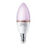 Lemputė Philips Wiz LED, C37, 2200 - 6500 °K, E14, 4.9 W, 470 lm