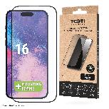 Telefono apsauginis stiklas Toti Premium iPhone 15/15 Pro/16, 9H, 6.1 "