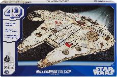 4D dėlionė Spin Master Star Wars Millennium Falcon, 22.4 cm, įvairių spalvų, 223 vnt.