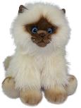 Pliušinis žaislas Smily Play Siamese Cat, rudas, 24 cm