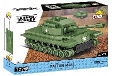 Konstruktorius, tankas Cobi Klocki Armed Forces Patton M48 3104, plastikas