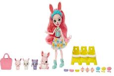 Lėlė Mattel Enchantimals Enchantimals Baby Beast Bree Bunny & Twist Bunny HLK85, 15 cm