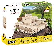 Konstruktorius, tankas Cobi Klocki Historical Collection Panzer III Ausf.L 3090, plastikas