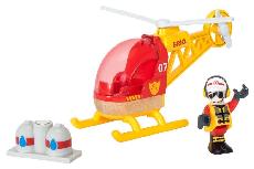 Žaislinis sraigtasparnis Brio World Firefighter 33797, oranžinė