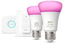 Lemputė Philips Hue LED, A60, 2000 - 6500 °K, E27, 9 W, 806 - 1100 lm, 2 vnt.