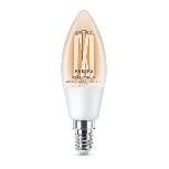 Lemputė Philips Wiz LED, C35, 2000 - 5000 °K, E14, 4.9 W, 470 lm