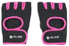 Pirštinės Pure2Improve Fitness, juoda/rožinė, S/M