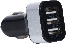 Automobilinis įkroviklis TechniSat Car Charger Triple USB, 3 x USB, pilka, 18 W