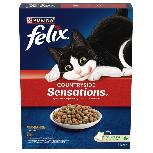 Sausas kačių maistas Felix Sensations Countryside, jautiena, 1 kg