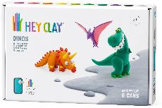 Modelinas Hey Clay Dinosaurs Selection 60031E, 0.234 kg, įvairių spalvų, 6 vnt.