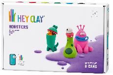 Modelinas Hey Clay Monsters 60035E, 6 vnt.