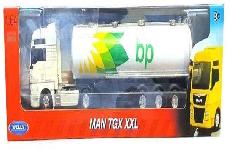 Žaislinė sunkioji technika Dromader Welly Tgx Oil Tanker 58013, 1:64, balta