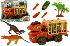 Žaislinis traktorius Lean Toys Dinosaur Truck 10421, oranžinė