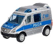 Žaislinė policijos mašina Mercedes Mercedes Benz Sprinter Police, 1:43, sidabro