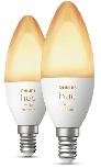 Lemputė Philips Hue LED, B39, 2200 - 6500 °K, E14, 4 W, 320 - 470 lm, 2 vnt.