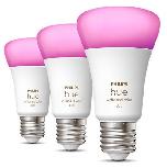 Lemputė Philips Hue LED, A60, 2200 - 6500 °K, E27, 6.5 W, 570 - 800 lm, 3 vnt.