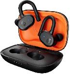 Belaidės ausinės Skullcandy Push Active, juoda/oranžinė