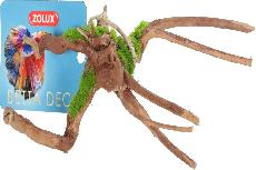 Akvariumo dekoracija Zolux Ki Pouss Spider Root, 0.05 kg, ruda/žalia, 31 cm, S