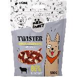 Skanėstas šunims Mr. Bandit Twister Lamb Sticks, ėriena, 0.5 kg