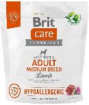 Sausas šunų maistas Brit Care Hypoallergenic Adult Medium Breed Lamb, ėriena/ryžiai, 1 kg