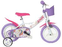 Vaikiškas dviratis Bimbo Bike 77328, baltas/violetinis, 12"