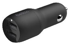 Automobilinis įkroviklis Belkin, 2 x USB, juoda
