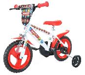 Vaikiškas dviratis Bimbo Bike 77327, baltas/raudonas, 12"