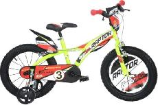 Vaikiškas dviratis Dino Bikes Raptor 616-03RP, raudonas/geltonas, 11", 16"